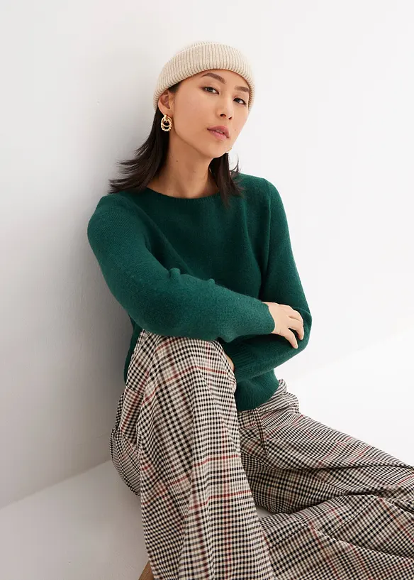 Strickpullover mit U-Boot-Ausschnitt, bonprix