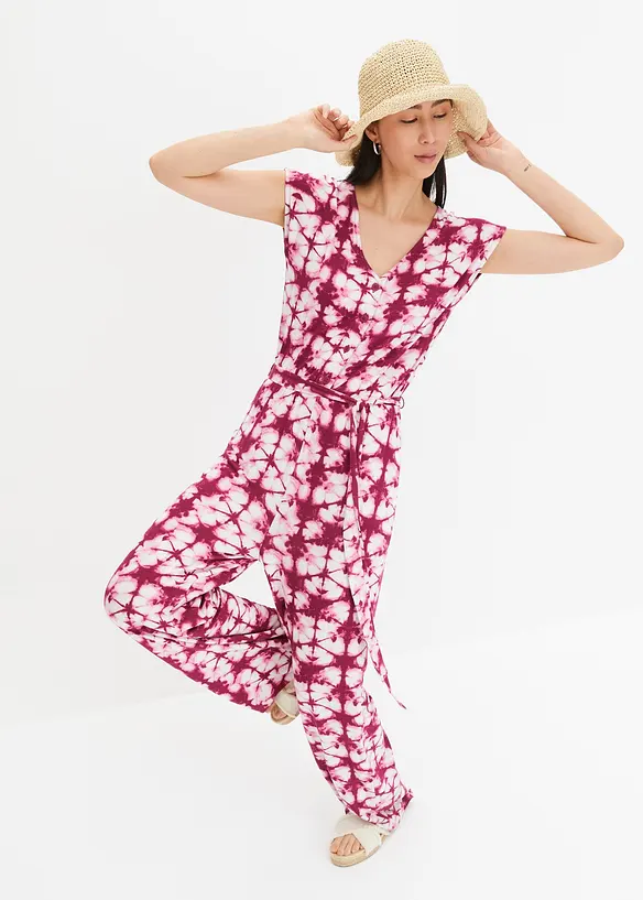 Jersey-Jumpsuit aus fließender Viskose, bonprix