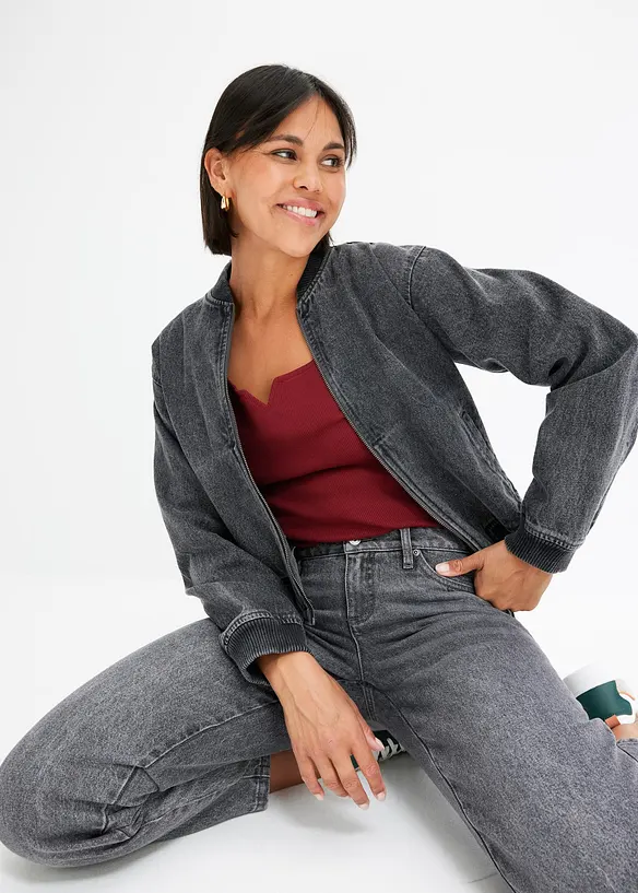 Rippshirt aus reiner Bio-Baumwolle, bonprix