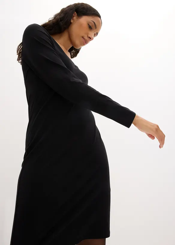 Jerseykleid mit V-Ausschnitt (2er Pack), bonprix