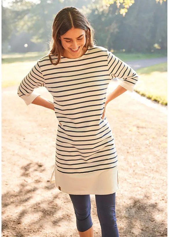 Sweatkleid aus reiner Baumwolle, bonprix