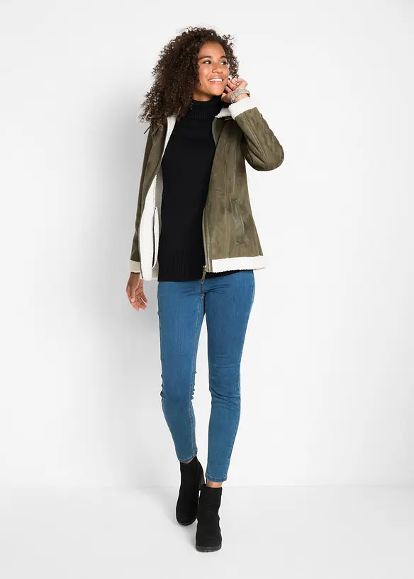 Pull col roulé basique, bonprix