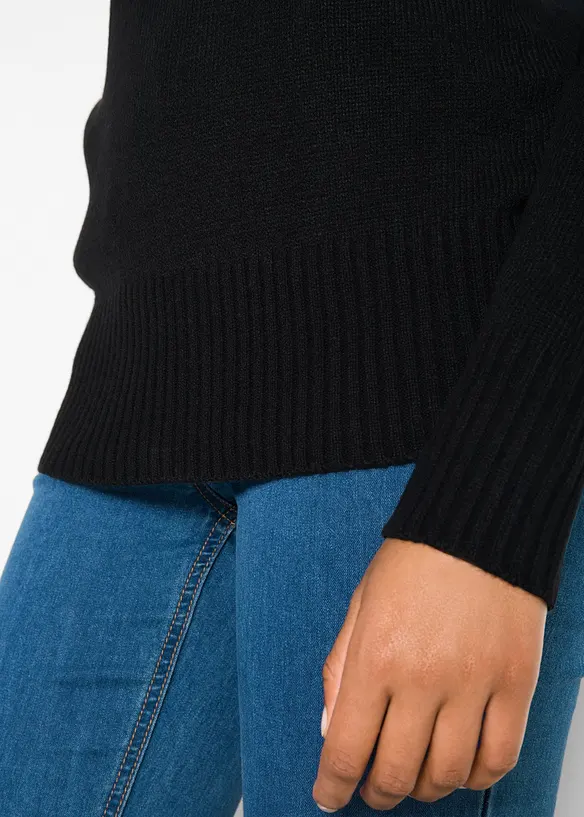 Pull col roulé basique, bonprix