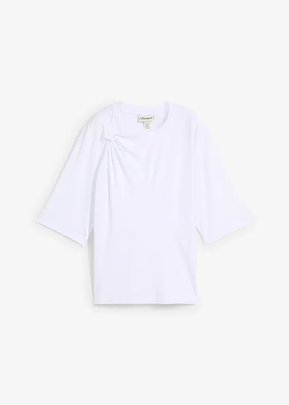 T-shirt avec détail nœud, bonprix