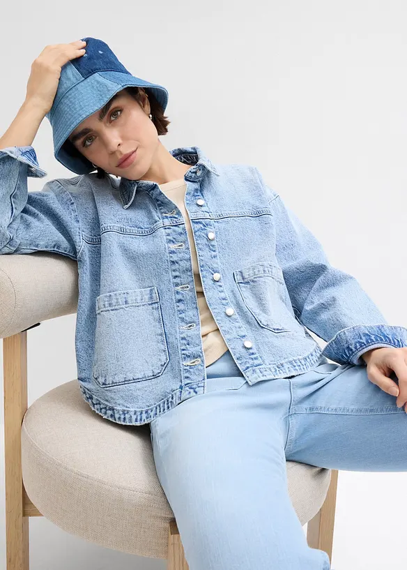 Surchemise / Veste en jean, bonprix