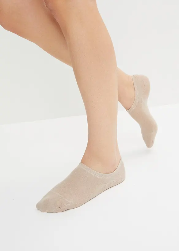 Lot de 7 protège-pieds en coton et rayures en silicone, bonprix