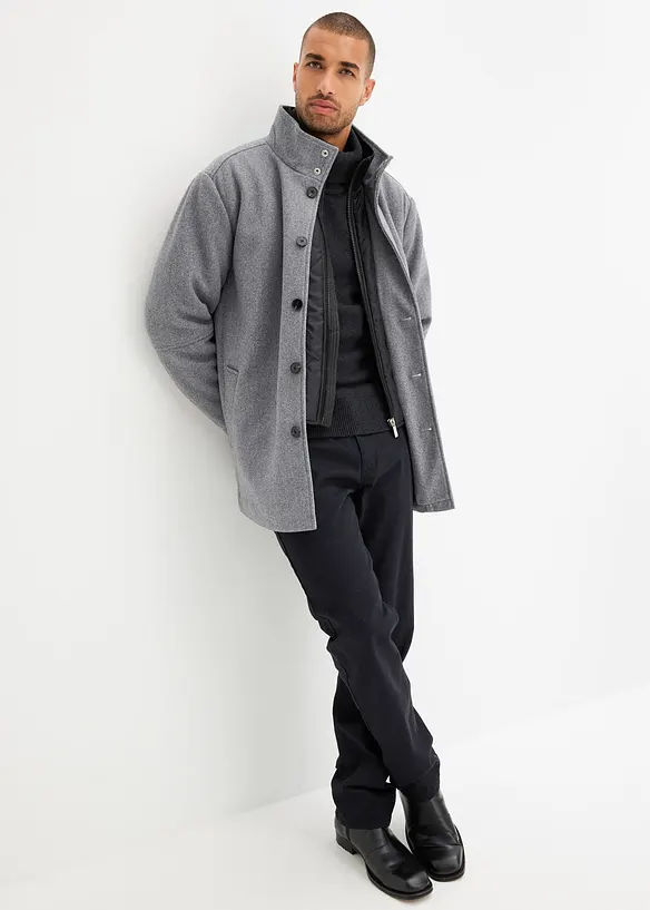 Veste outdoor aspect laine, bonprix