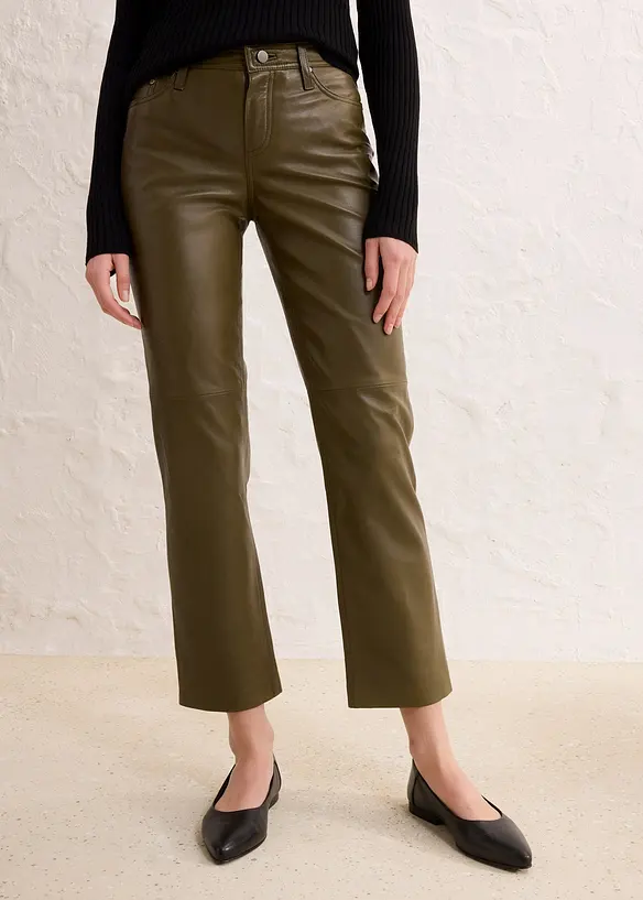 Pantalon en cuir nappa d’agneau, bonprix