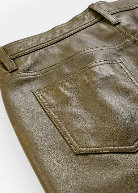 Pantalon en cuir nappa d’agneau, bonprix