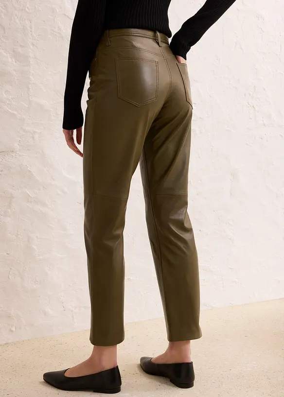 Pantalon en cuir nappa d’agneau, bonprix