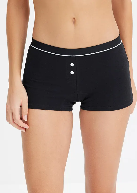 Damen Boxer mit Bio-Baumwolle (4er Pack), bonprix