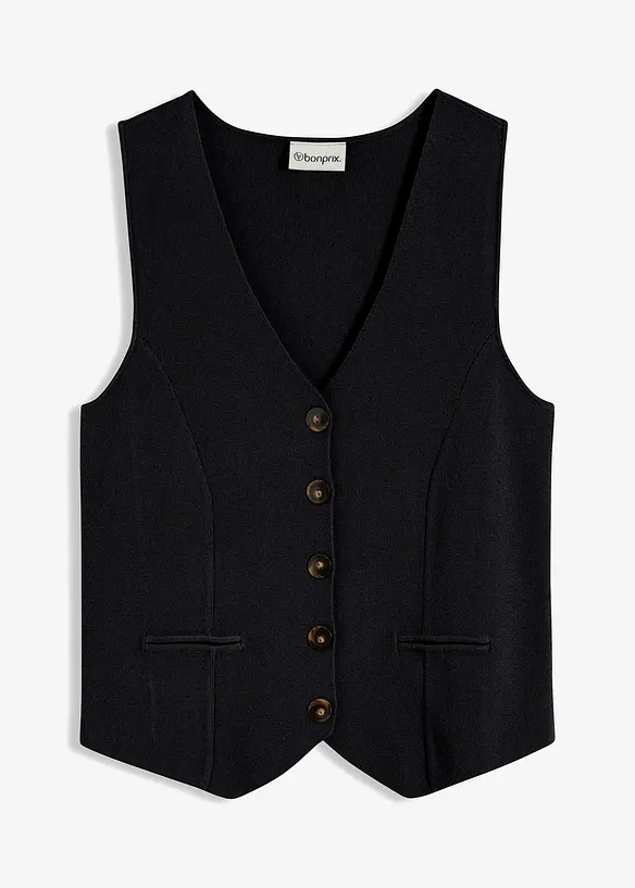 Gilet sans manches en maille, bonprix