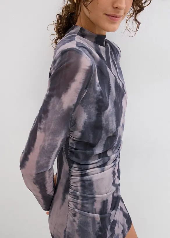Robe flatteuse en matière T-shirt, bonprix