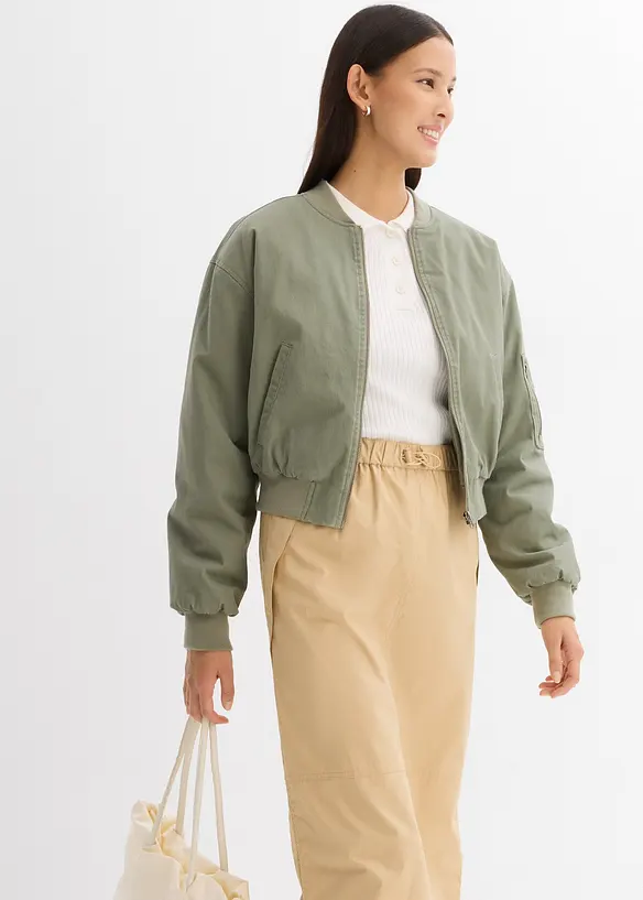 Jupe cargo 100% coton, bonprix