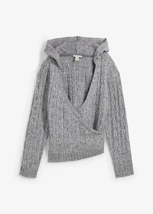 Kapuzenpullover mit asymmetrischem Saum, bonprix