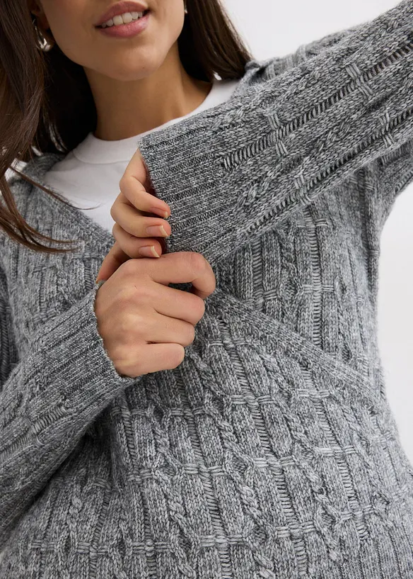 Kapuzenpullover mit asymmetrischem Saum, bonprix