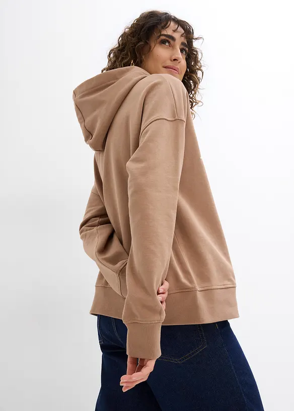 Sweat à capuche 100% coton, bonprix