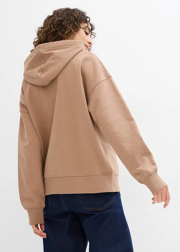 Sweat à capuche 100% coton, bonprix