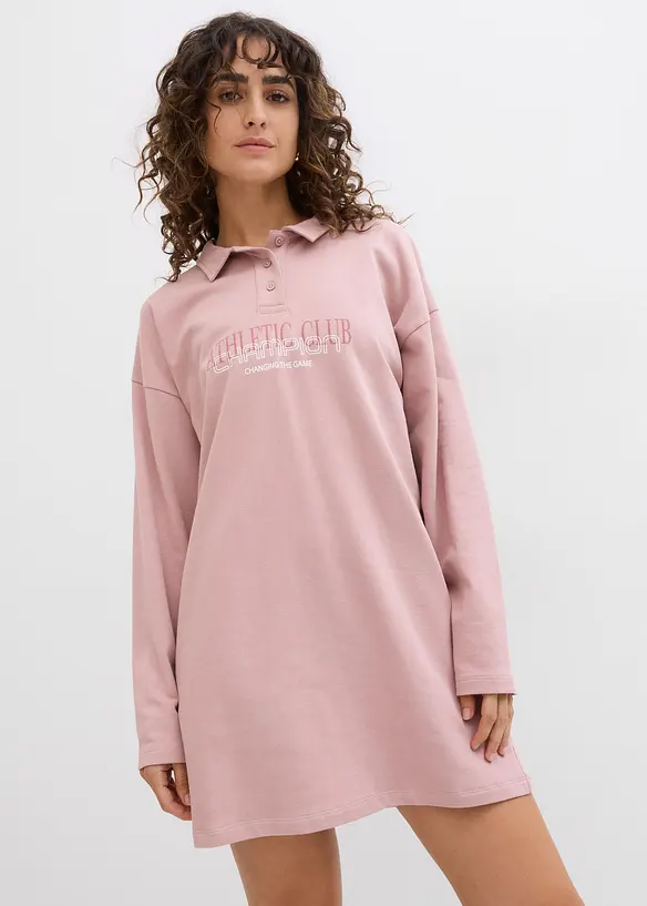 Sweatkleid aus reiner Baumwolle, bonprix