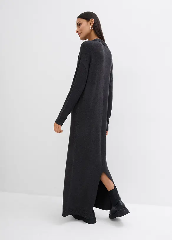 Strickkleid mit Polokragen aus Viskose-Mix, bonprix