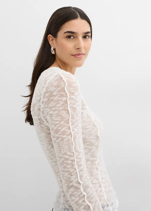 Strickshirt mit Strukturmuster, bonprix