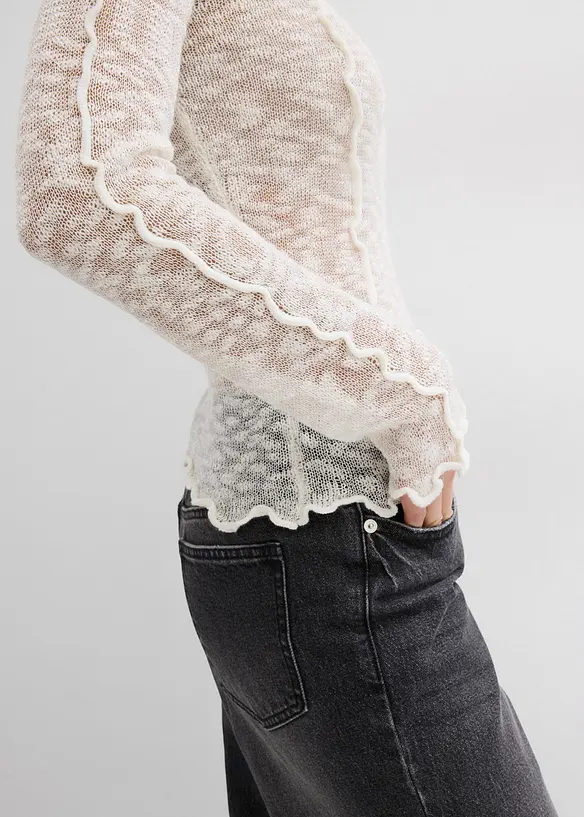 Strickshirt mit Strukturmuster, bonprix