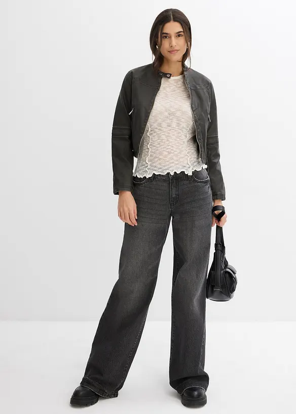 Strickshirt mit Strukturmuster, bonprix
