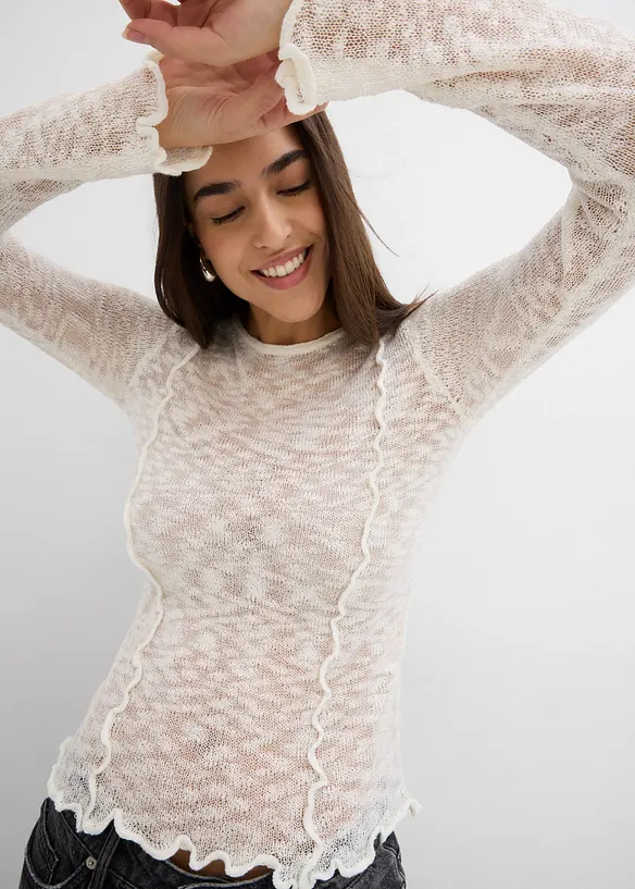 Strickshirt mit Strukturmuster, bonprix