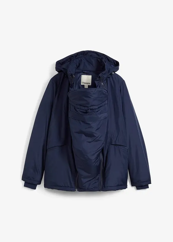3-in-1 wasserabweisende Umstandsjacke mit Trageeinsatz, bonprix