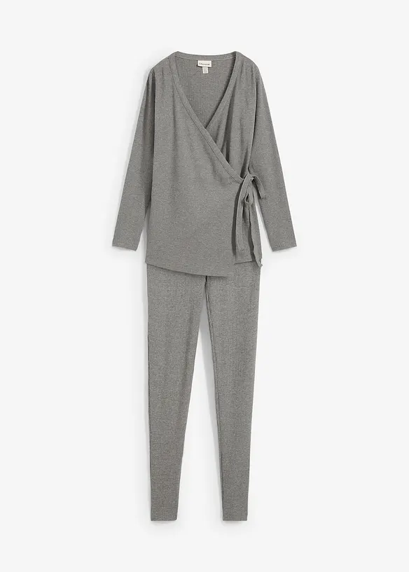 Umstands-Wickelshirt mit bequemer Leggings (2-tlg.Set), bonprix