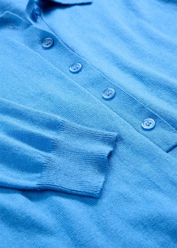 Pull polo avec soie, bonprix
