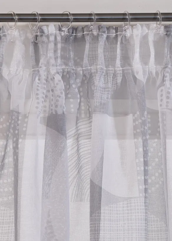 Voilage imprimé (1 pce.) avec polyester recyclé, bonprix