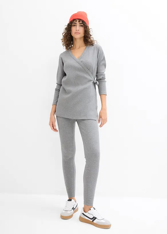 Umstands-Wickelshirt mit bequemer Leggings (2-tlg.Set), bonprix