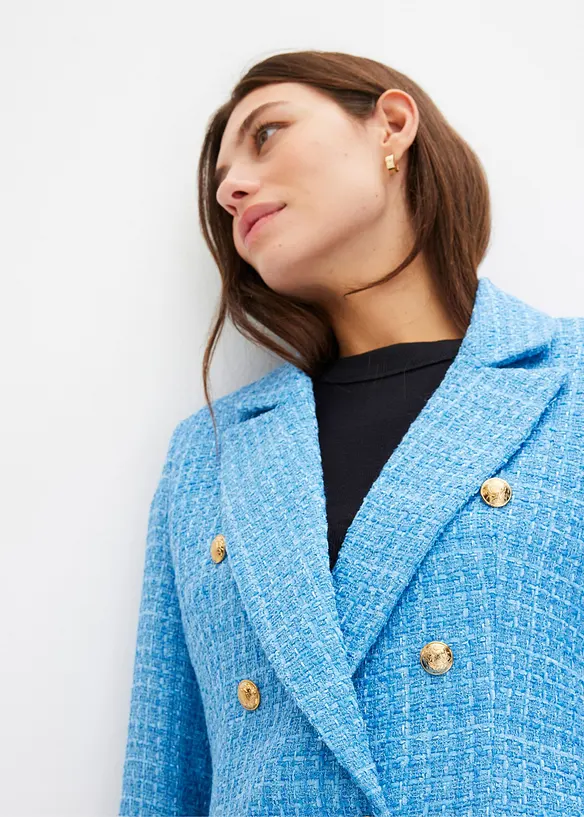 Blazer en maille bouclette, bonprix