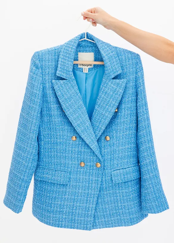 Blazer en maille bouclette, bonprix
