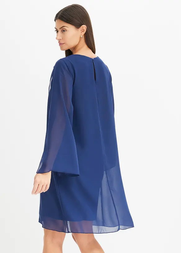 Chiffonkleid mit Strassstein-Applikation, bonprix