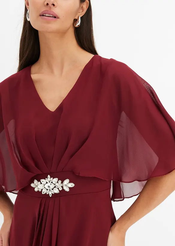 Chiffonkleid mit Strassstein-Applikation, bonprix