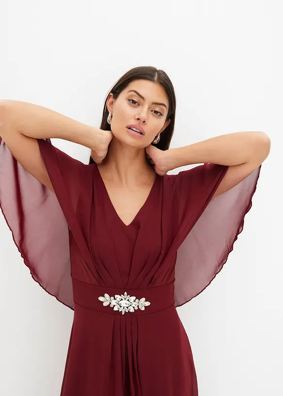 Chiffonkleid mit Strassstein-Applikation, bonprix