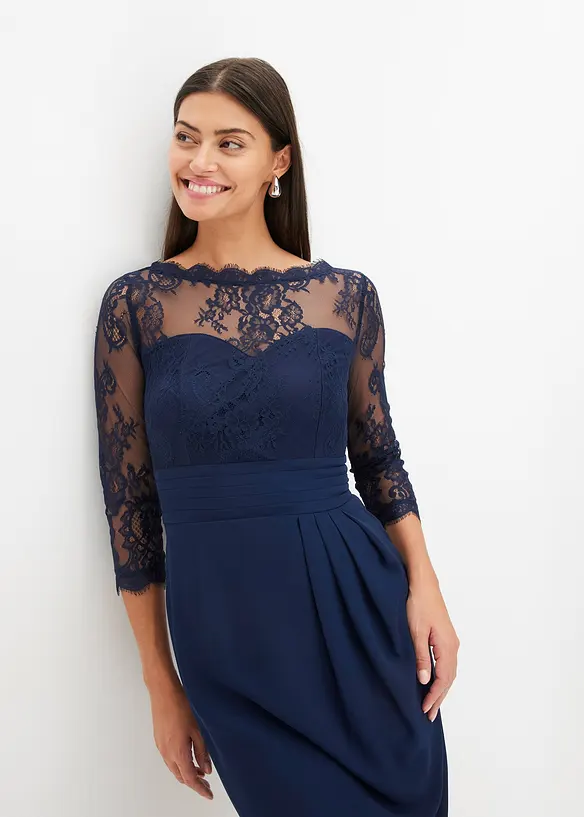 Minikleid mit Spitze, bonprix