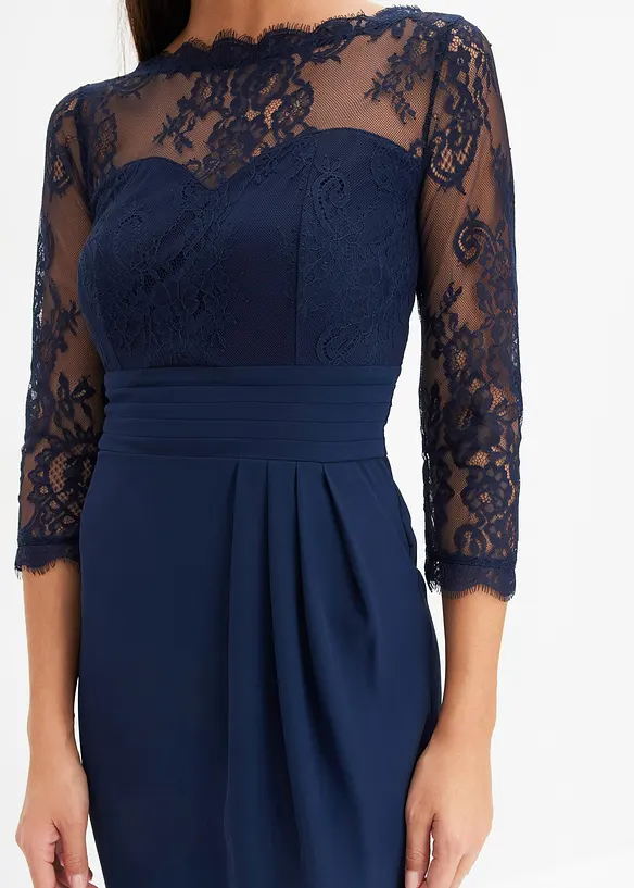 Minikleid mit Spitze, bonprix