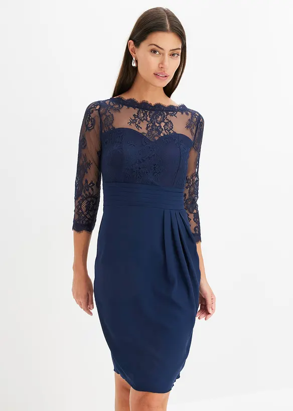 Minikleid mit Spitze, bonprix