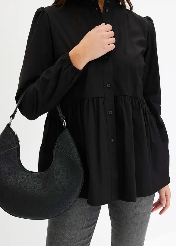 Longbluse aus Baumwoll-Mix, bonprix