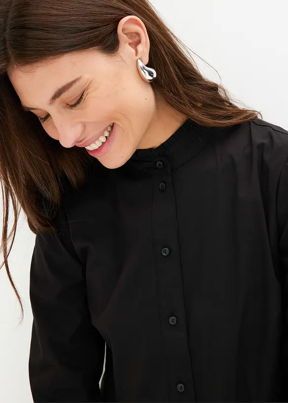 Longbluse aus Baumwoll-Mix, bonprix