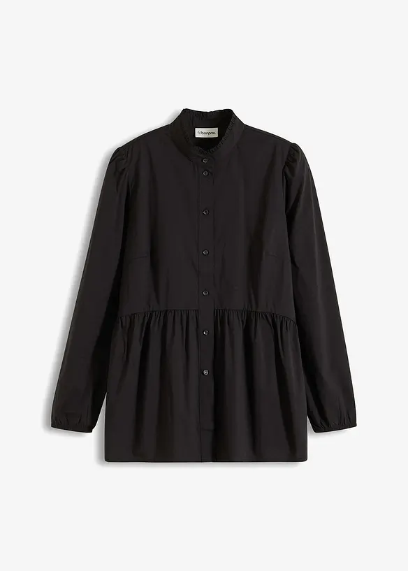 Longbluse aus Baumwoll-Mix, bonprix