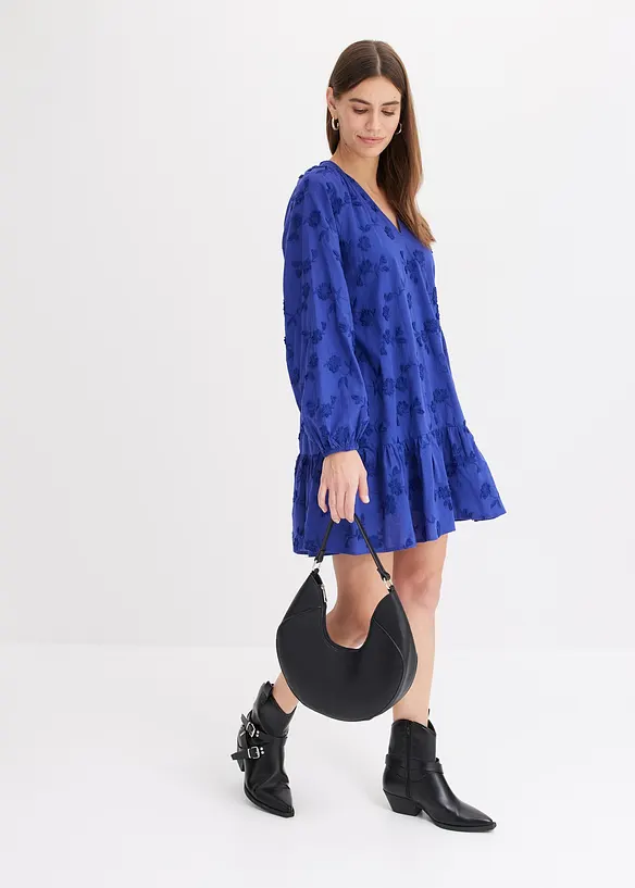 Kleid mit Blumen-Applikation, bonprix