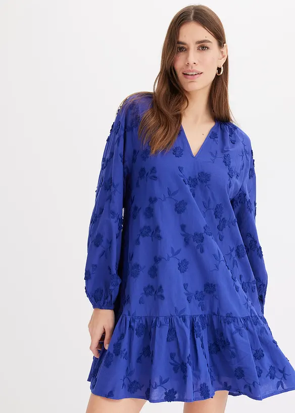 Kleid mit Blumen-Applikation, bonprix