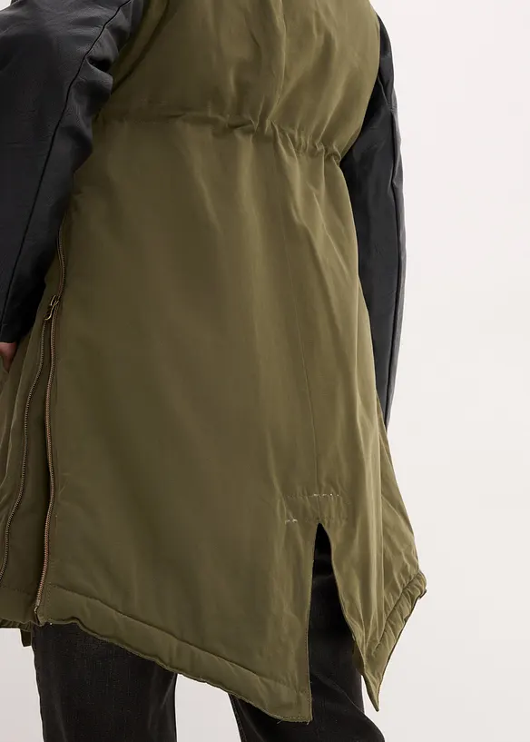 3-in-1 Umstands- und Tragejacke mit Teddyfutter, bonprix