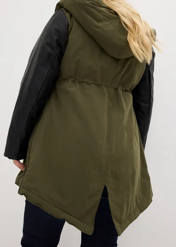 3-in-1 Umstands- und Tragejacke mit Teddyfutter, bonprix