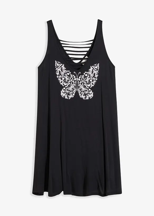 Transparentes Strandkleid aus Viskose, bonprix