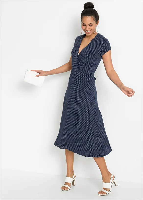 Midikleid aus Viksose-Mix, bonprix